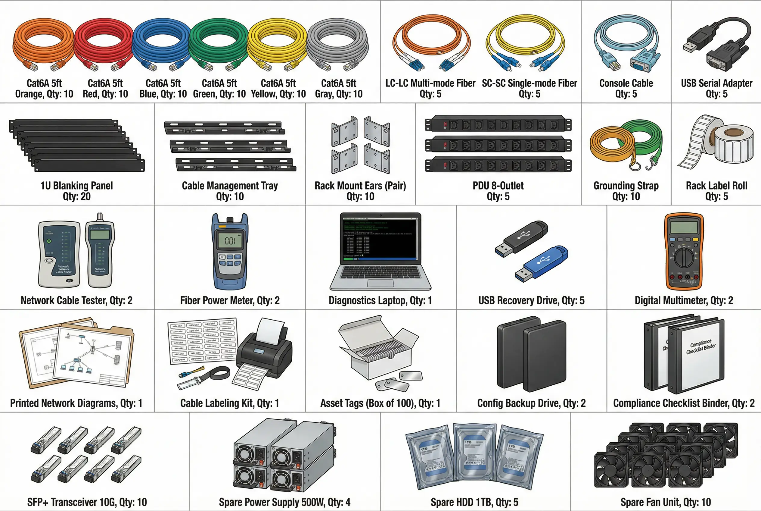 Accessories and Tools Inventory